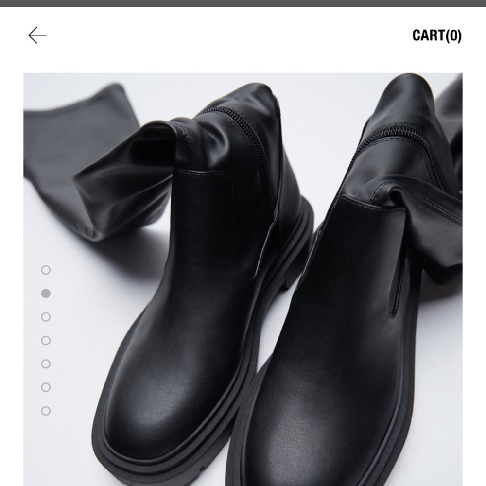 Zara thick platform boots
